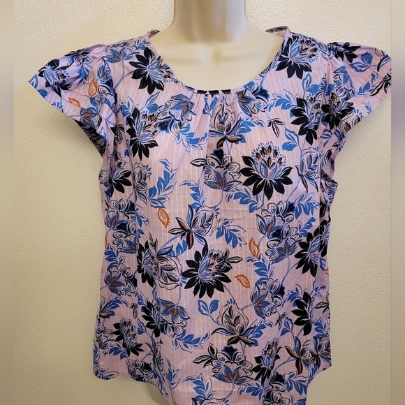 J. Crew Flutter Sleeve Blouse - Picture 1 of 4